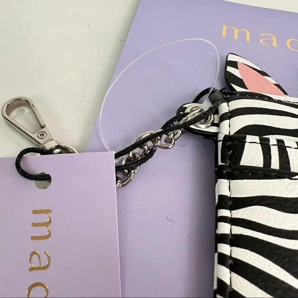 Madden Girl Zebra ID case NWT